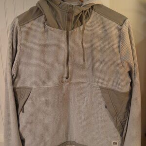 Outdoor Research Waffle - 1/4 Zip Fleece with pockets/hood -Size Large